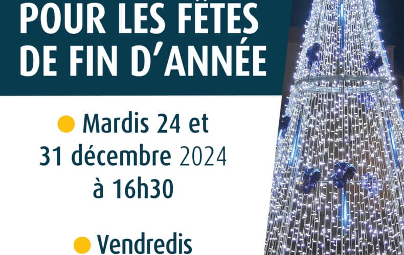 MAIRIE : FERMETURE EXCEPTIONNELLE POUR LES FÊTES